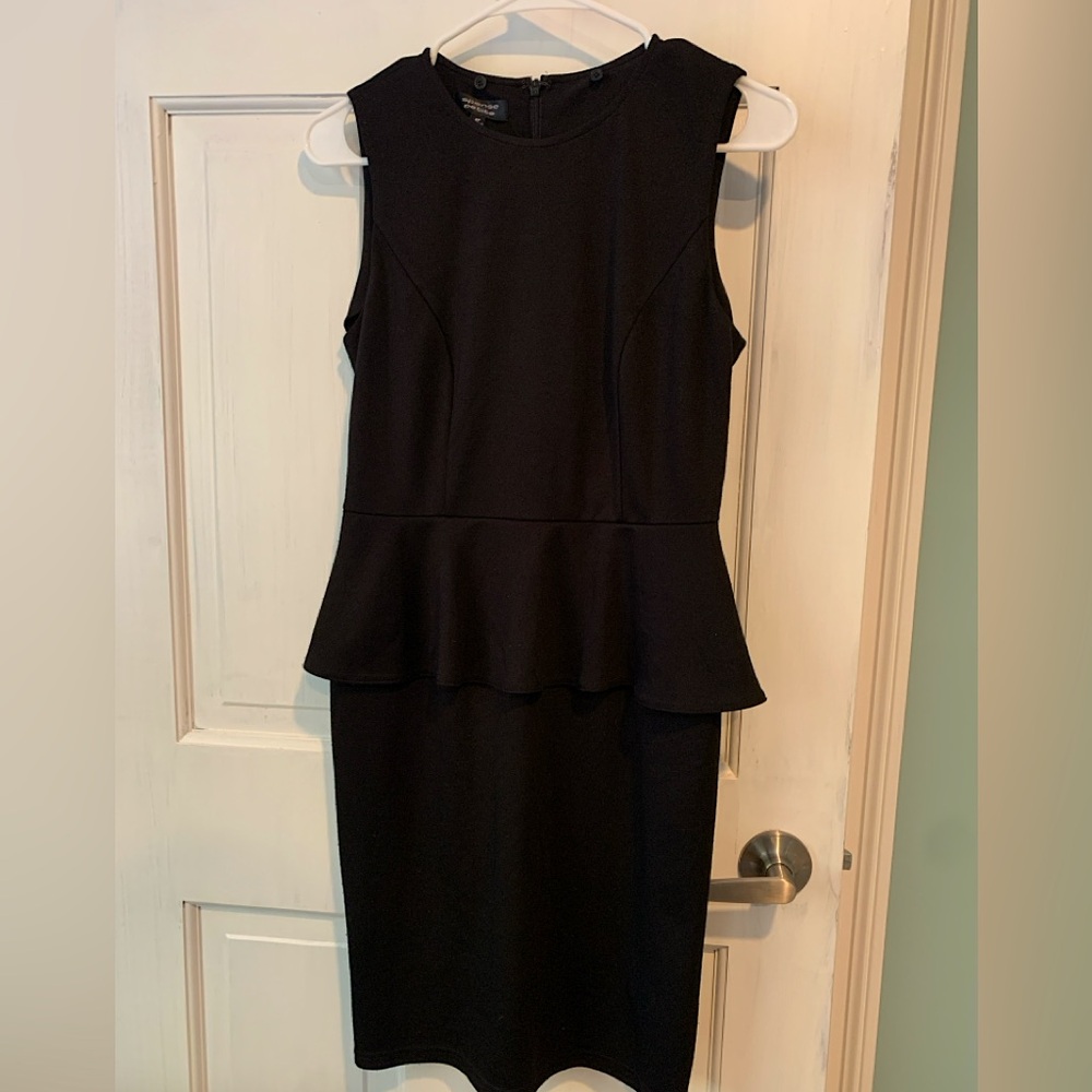 Black Peplum Dress
